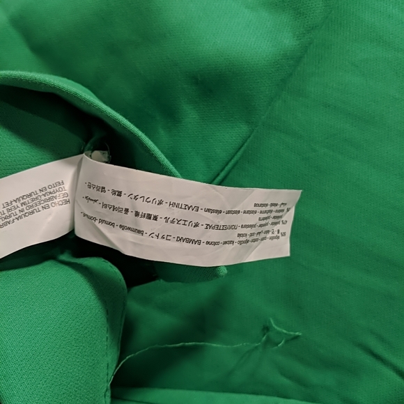 ZARA Green Trouser Dress pants, bootcut size extra small xs TRF Trafaluc bold - Picture 3 of 12